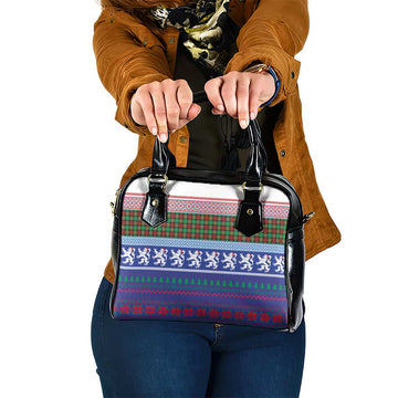 Scottish Christmas Shoulder Handbag Xmas Royal Lions and Tartan LT03