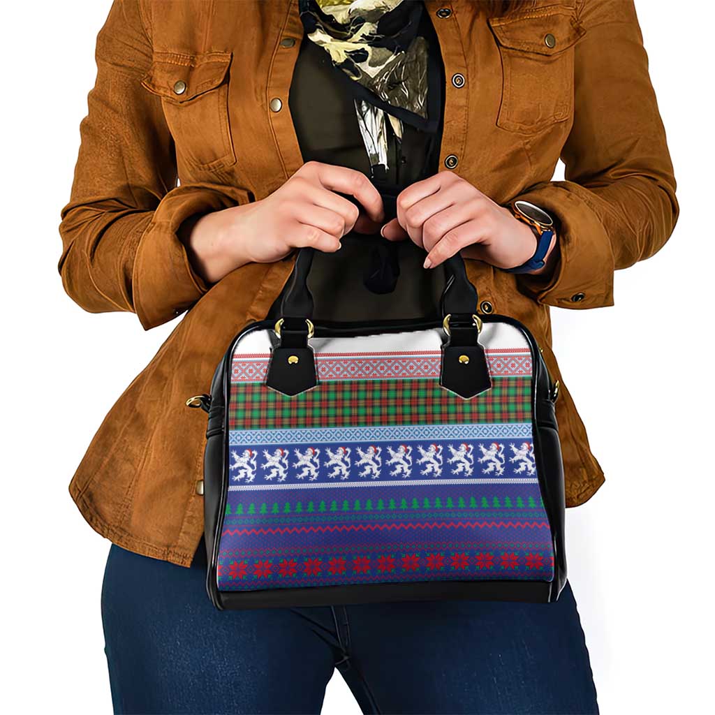Scottish Christmas Shoulder Handbag Xmas Royal Lions and Tartan LT03