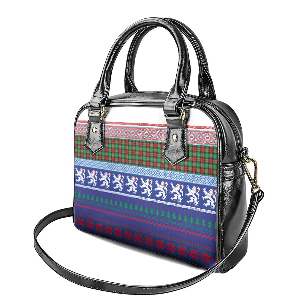 Scottish Christmas Shoulder Handbag Xmas Royal Lions and Tartan LT03