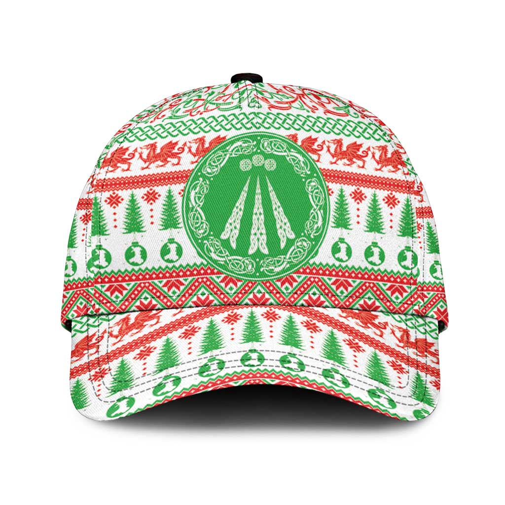 Welsh Christmas Classic Cap Awen and Celtics Culture with Xmas Elements LT03