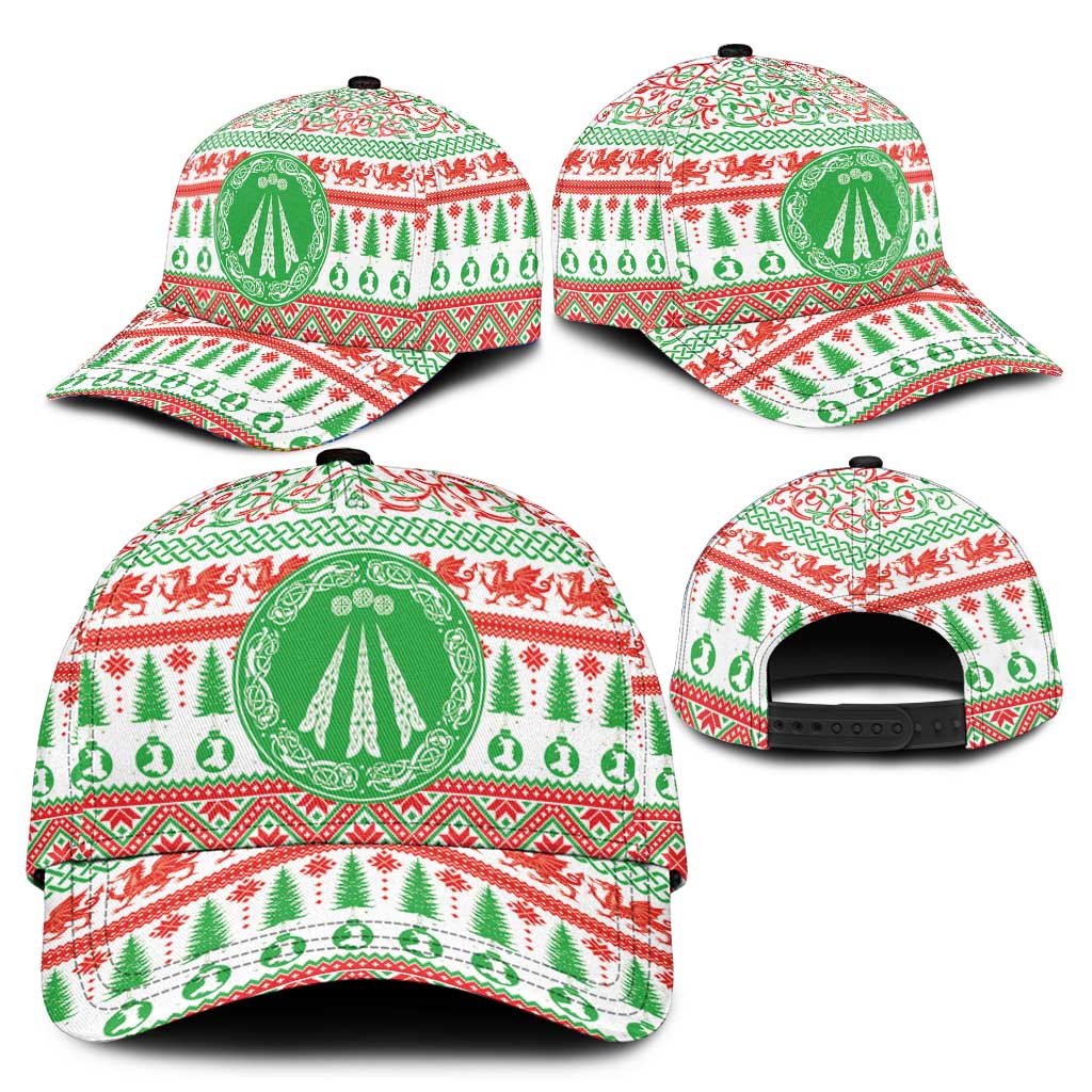 Welsh Christmas Classic Cap Awen and Celtics Culture with Xmas Elements LT03