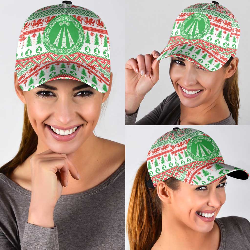 Welsh Christmas Classic Cap Awen and Celtics Culture with Xmas Elements LT03