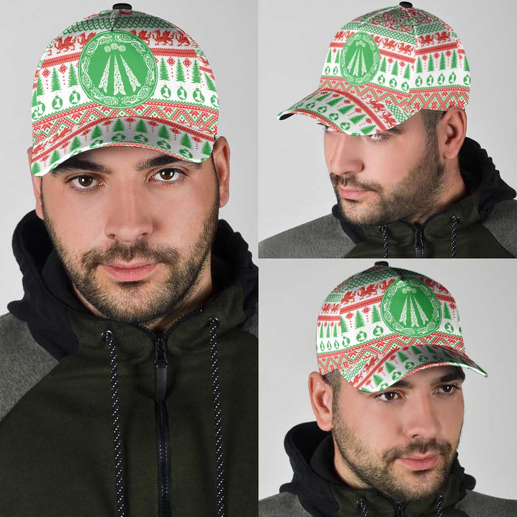 Welsh Christmas Classic Cap Awen and Celtics Culture with Xmas Elements LT03