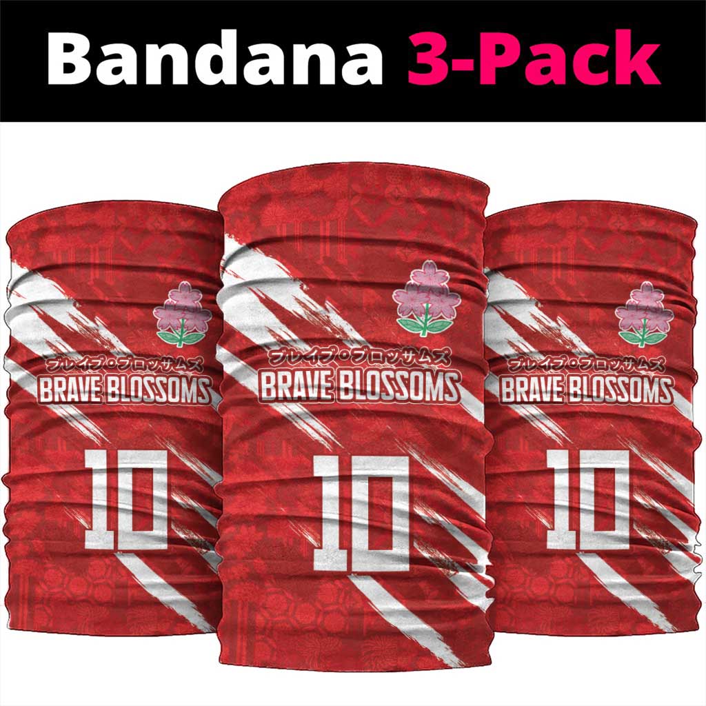 Custom Rugby Japan Neck Gaiter The Champion Brave Blossoms Red Color LT03