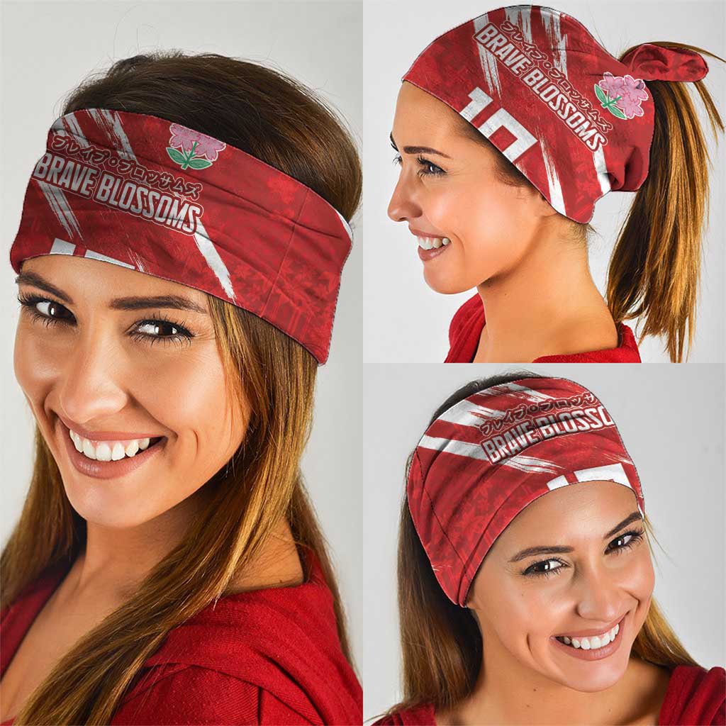 Custom Rugby Japan Neck Gaiter The Champion Brave Blossoms Red Color LT03