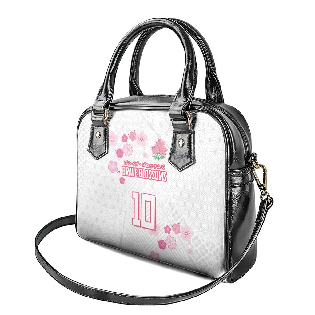 Custom Rugby Japan Shoulder Handbag The Champion Brave Blossoms White Color LT03