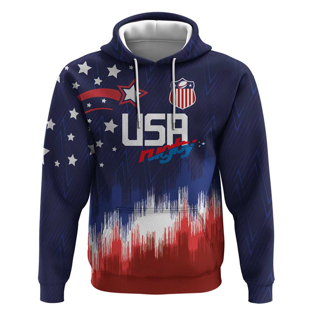Custom Rugby USA Hoodie American Icon LT03
