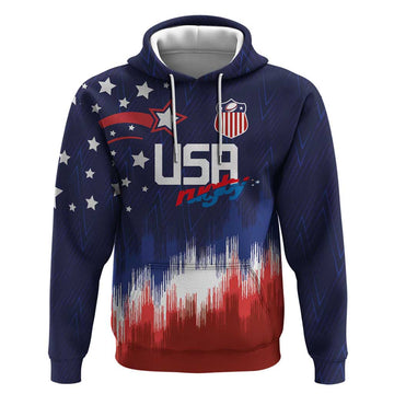 Custom Rugby USA Hoodie American Icon LT03