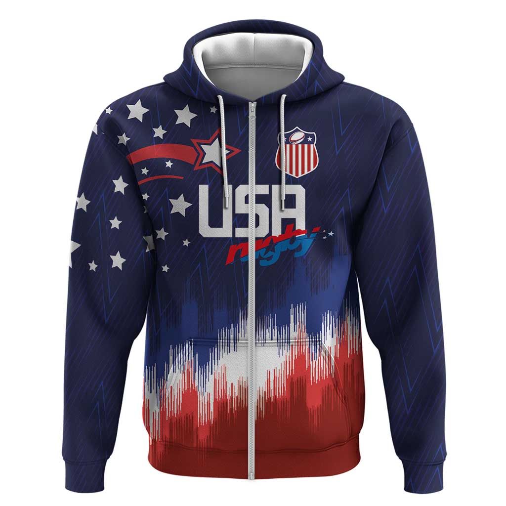 Custom Rugby USA Hoodie American Icon LT03