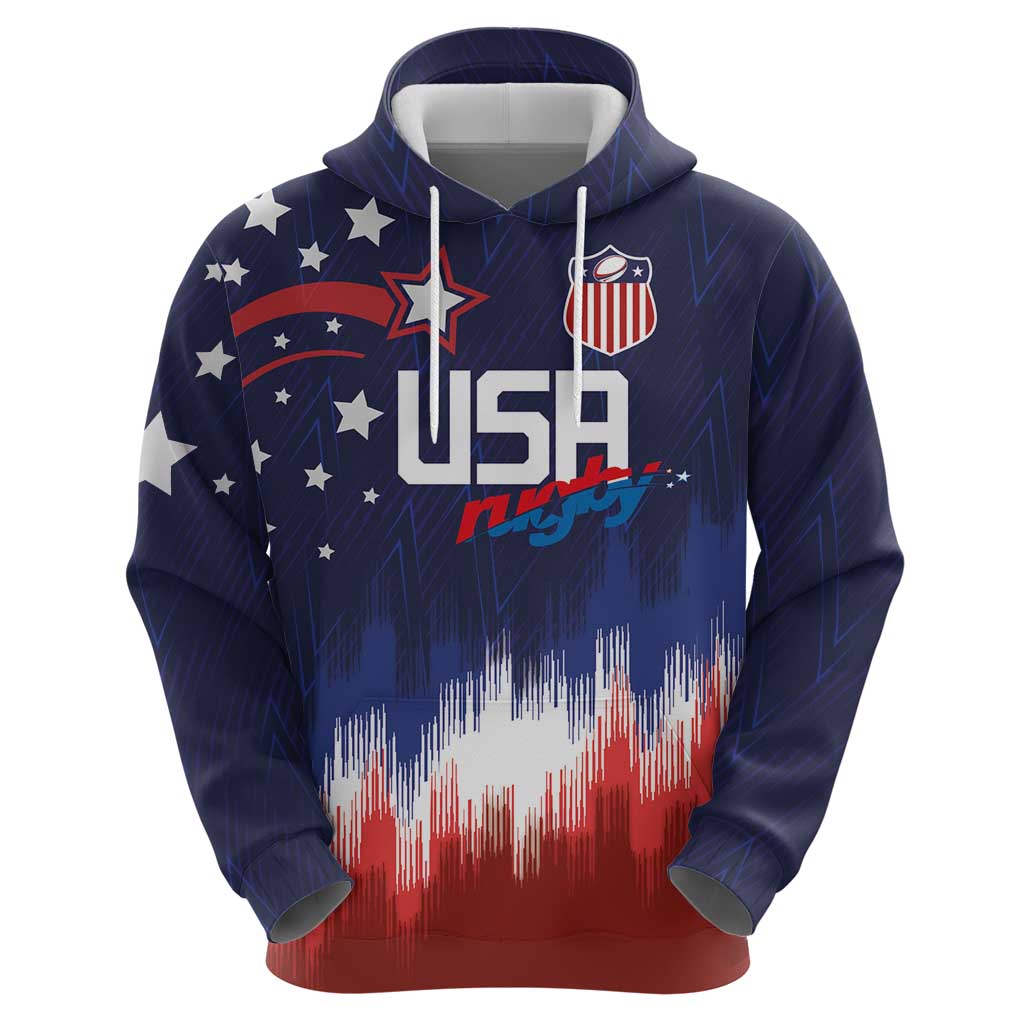 Custom Rugby USA Hoodie American Icon LT03