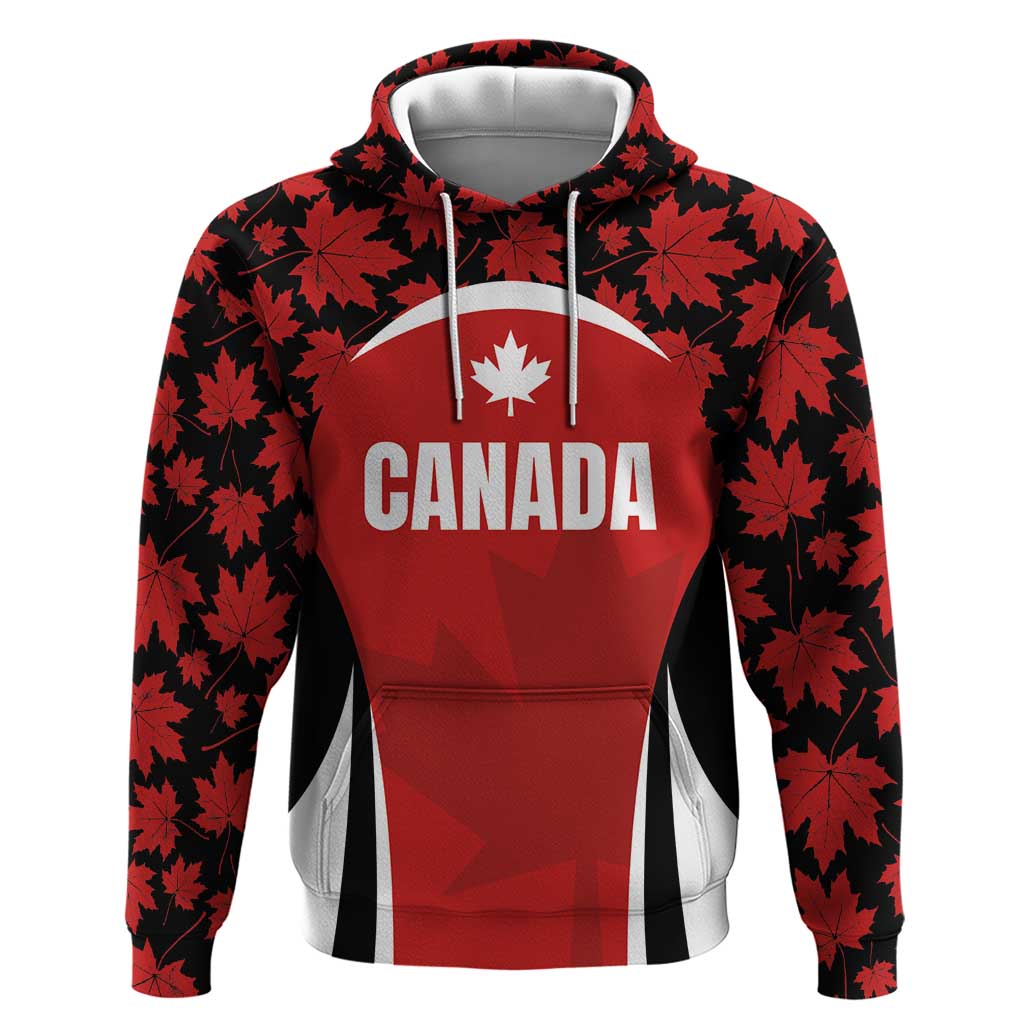 Custom Canada Pacific Rugby 2024 Hoodie Maple Pattern Jersey LT03