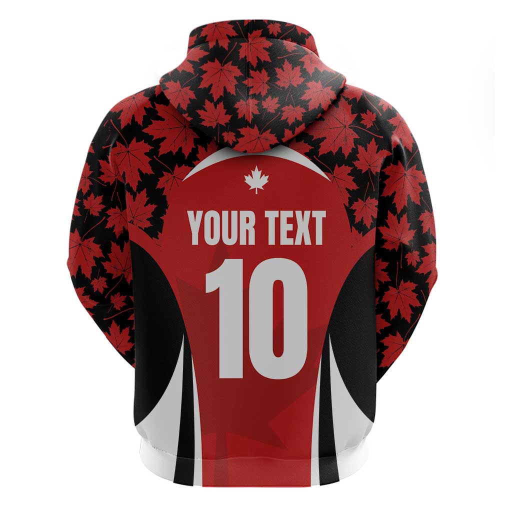 Custom Canada Pacific Rugby 2024 Hoodie Maple Pattern Jersey LT03