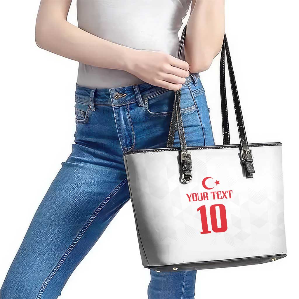 Turkey Football 2024 Go Champion Leather Tote Bag LT03