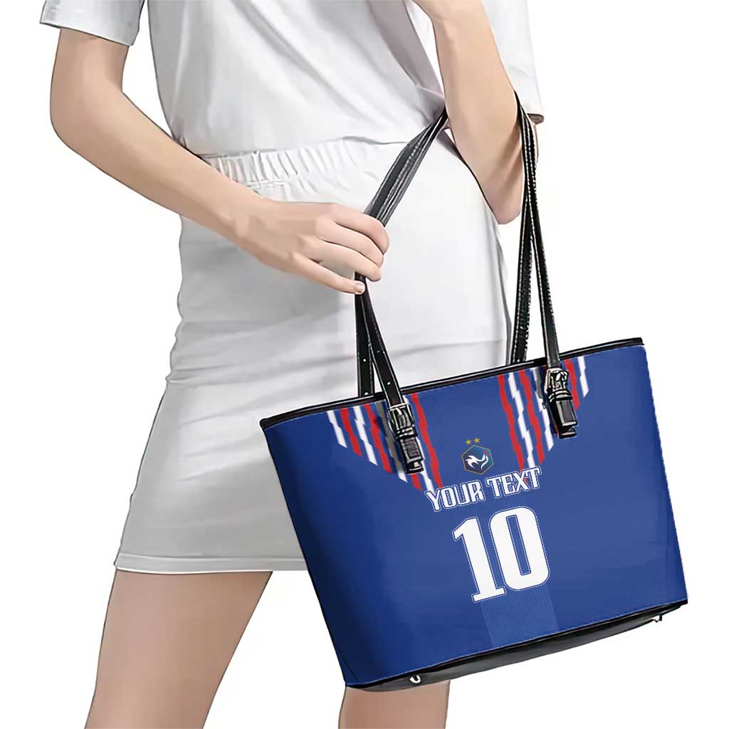 France Football 2024 Go Champion Leather Tote Bag LT03