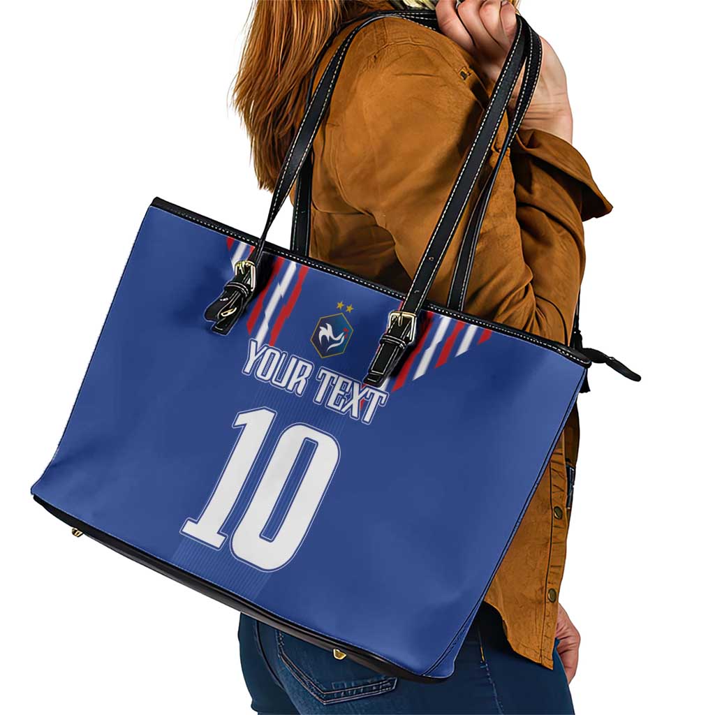 France Football 2024 Go Champion Leather Tote Bag LT03