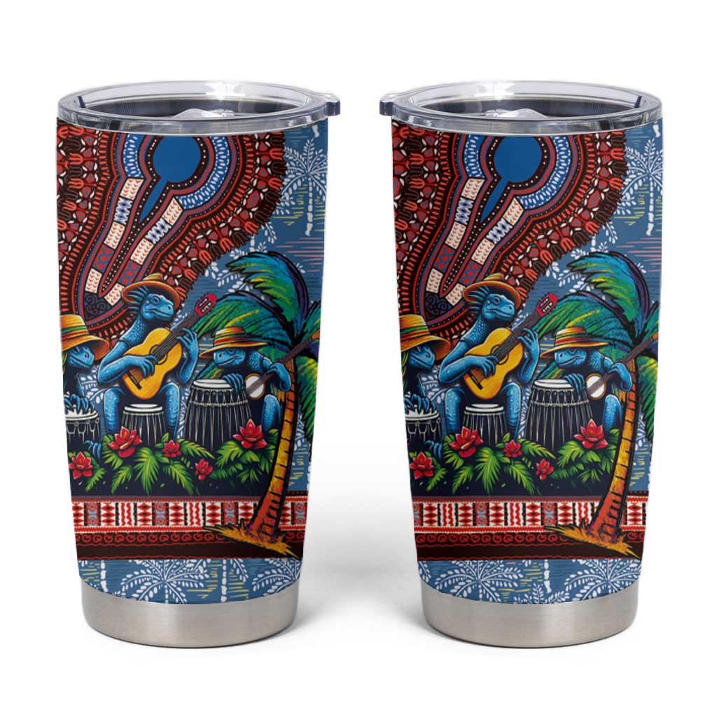 Afro-Caribbean Tumbler Cup African Dashiki Style with Caribbean Music with Blue Iguanas LT03