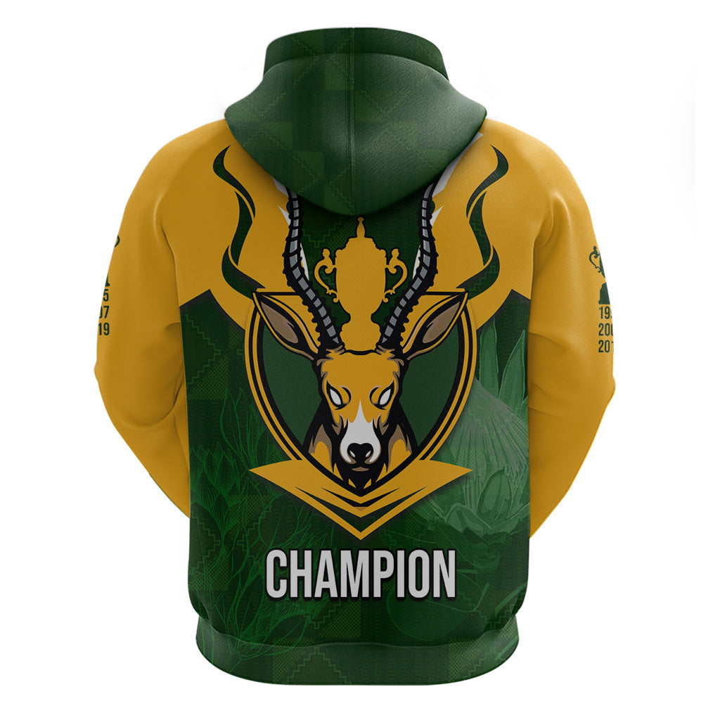 South Africa Rugby Hoodie Springbok Mascot History Champion World Rugby 2023 LT03