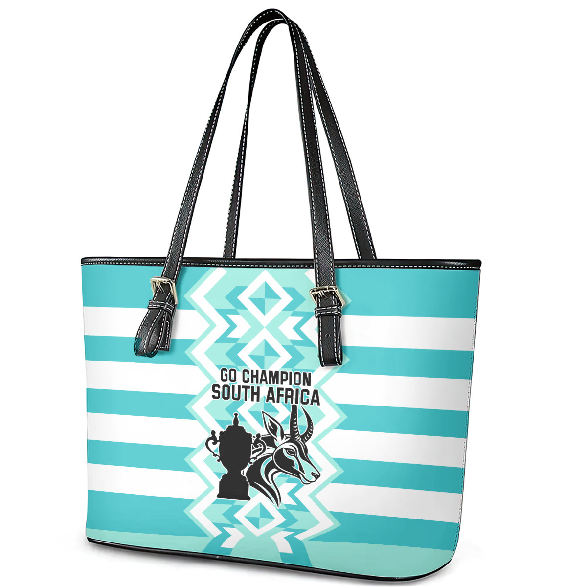 South Africa Rugby Leather Tote Bag Commemorative World Cup Winners 2023 LT03