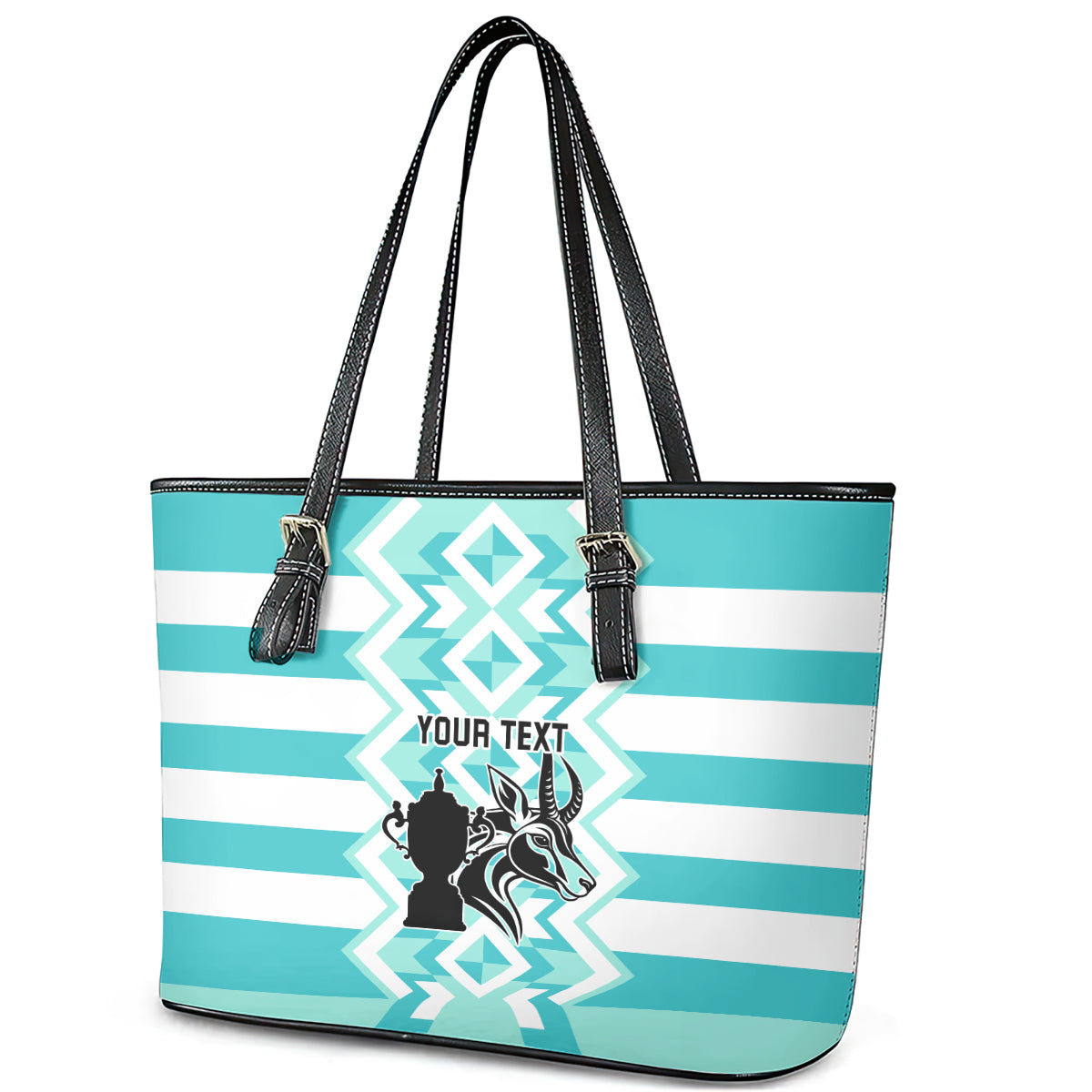 Personalised South Africa Rugby Leather Tote Bag Commemorative World Cup Winners 2023 LT03