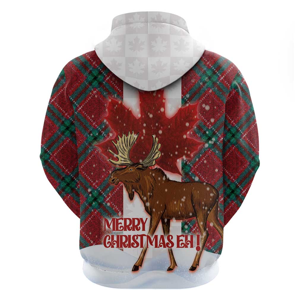 Canadian Christmas - Moose and Maple Retro Style Hoodie LT03