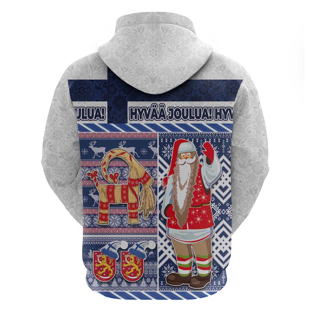 Yule Goat Joulupukki Finnish Christmas Hoodie Scandinavian Pattern LT03