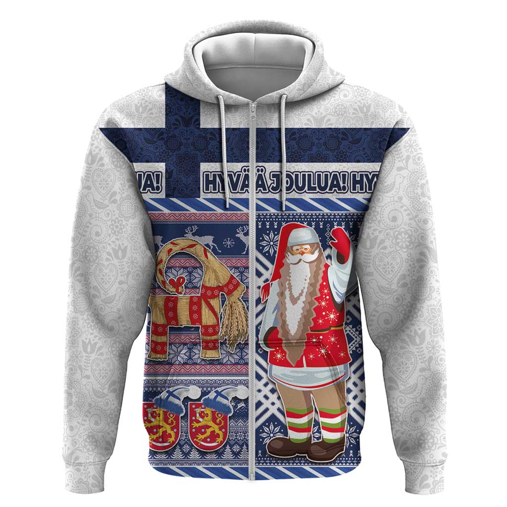 Yule Goat Joulupukki Finnish Christmas Hoodie Scandinavian Pattern LT03