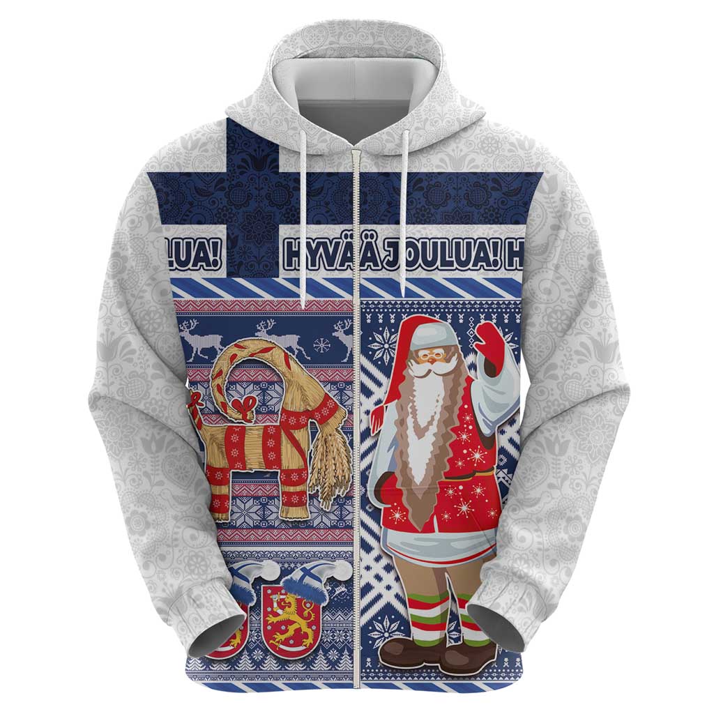 Yule Goat Joulupukki Finnish Christmas Hoodie Scandinavian Pattern LT03