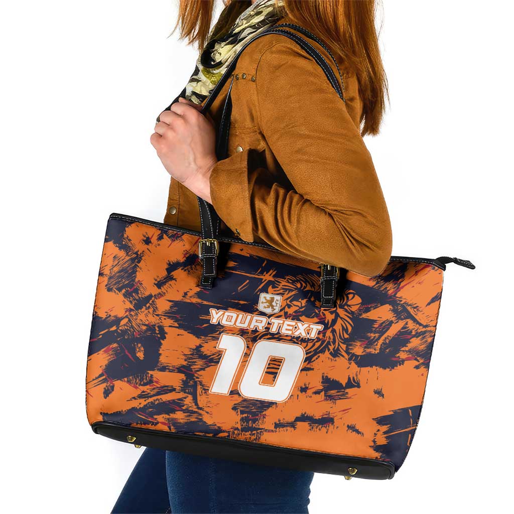 Netherlands Football 2024 Go Champion Leather Tote Bag LT03