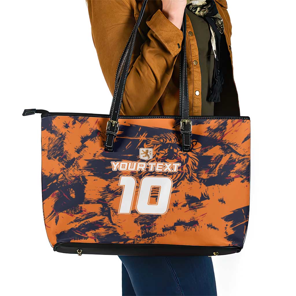 Netherlands Football 2024 Go Champion Leather Tote Bag LT03