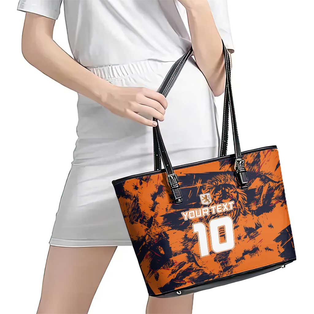 Netherlands Football 2024 Go Champion Leather Tote Bag LT03