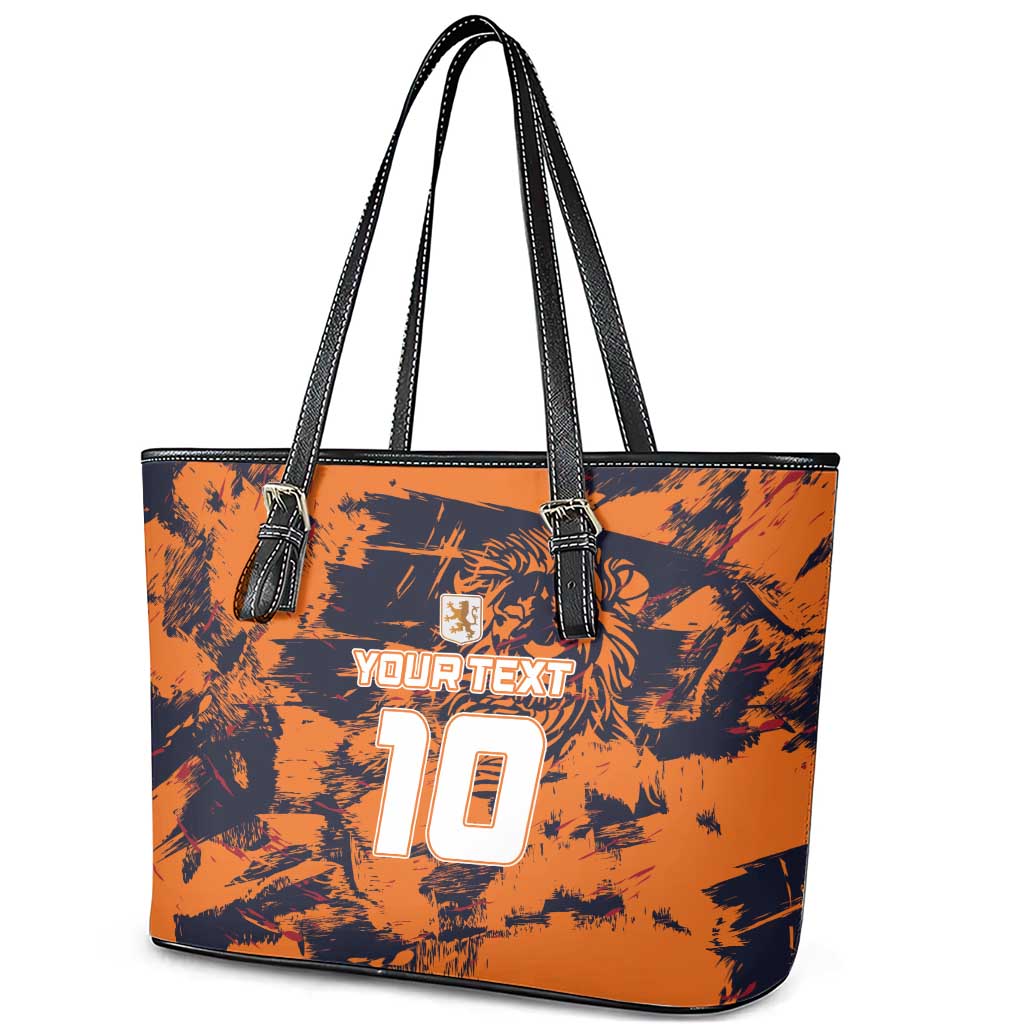 Netherlands Football 2024 Go Champion Leather Tote Bag LT03
