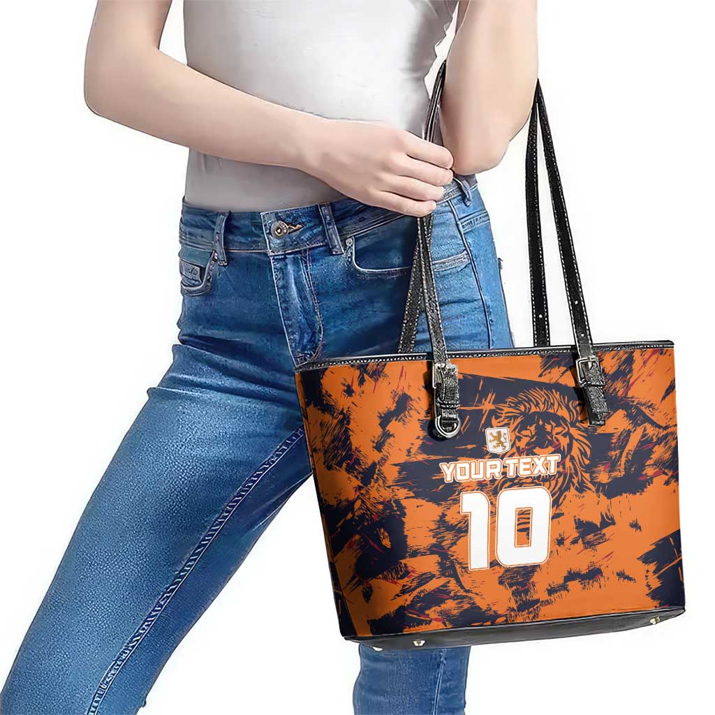 Netherlands Football 2024 Go Champion Leather Tote Bag LT03