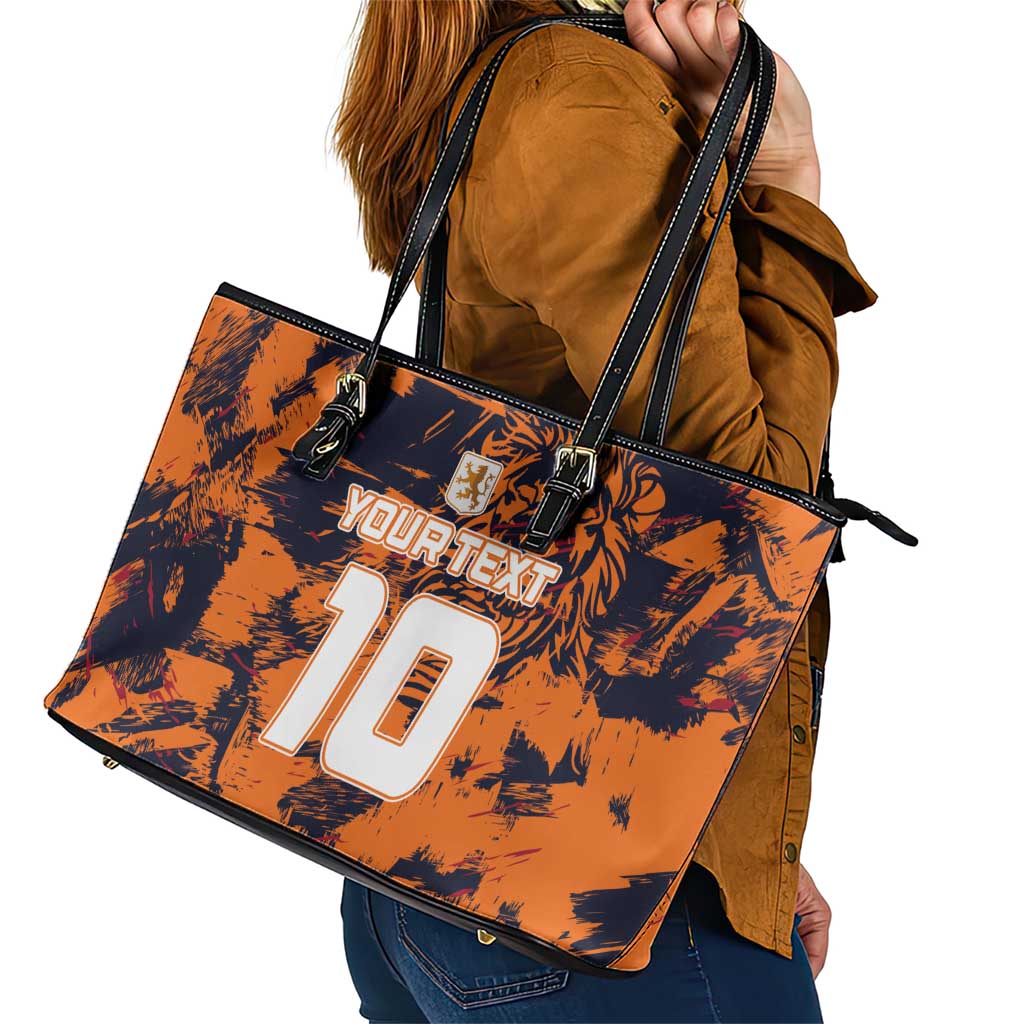 Netherlands Football 2024 Go Champion Leather Tote Bag LT03