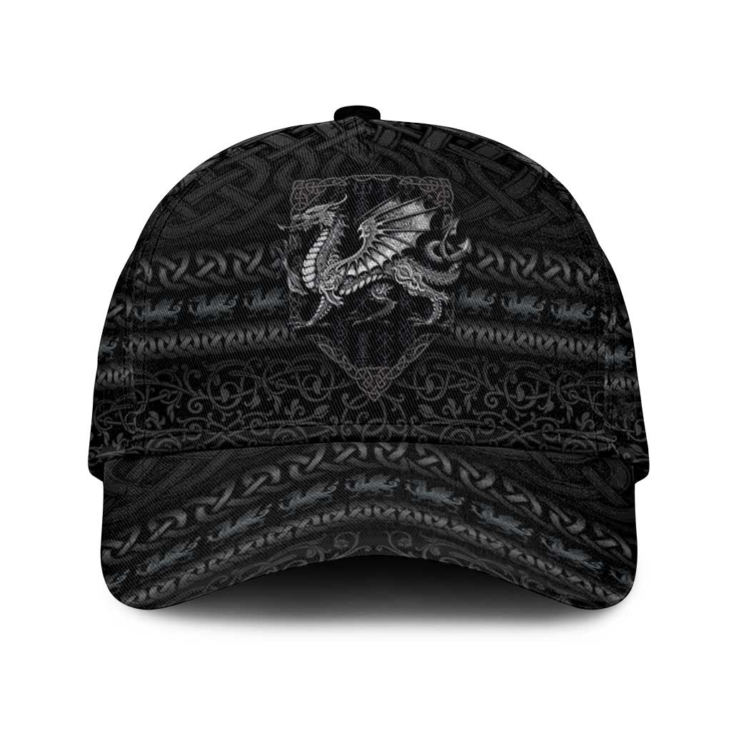 Welsh Celtic Culture Classic Cap Wales Y Ddraig Goch with Knot LT03