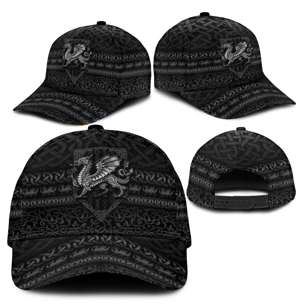 Welsh Celtic Culture Classic Cap Wales Y Ddraig Goch with Knot LT03