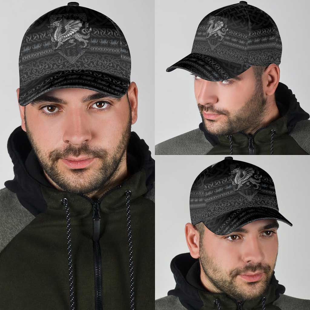 Welsh Celtic Culture Classic Cap Wales Y Ddraig Goch with Knot LT03