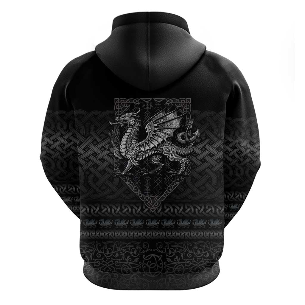 Welsh Celtic Culture Hoodie Wales Y Ddraig Goch with Knot LT03