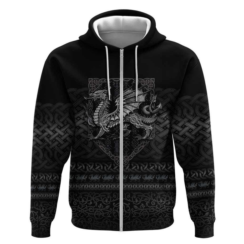 Welsh Celtic Culture Hoodie Wales Y Ddraig Goch with Knot LT03