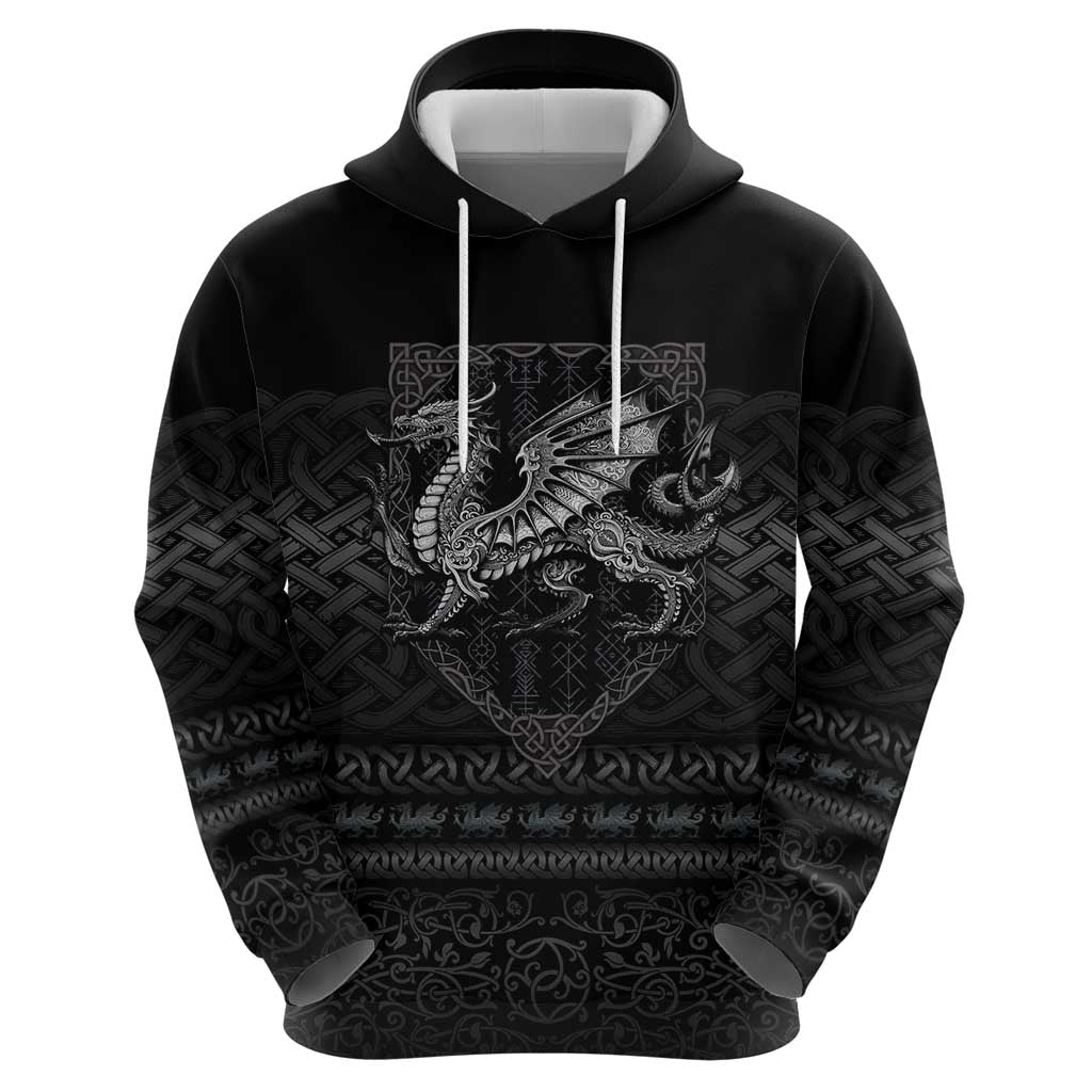 Welsh Celtic Culture Hoodie Wales Y Ddraig Goch with Knot LT03