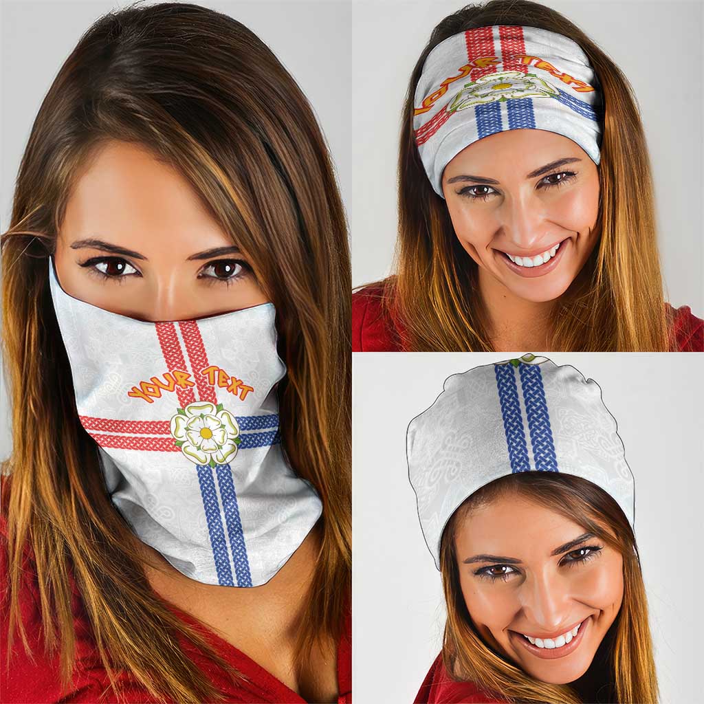 Personalized Yorkshire Celtic Heritage Neck Gaiter Cross Style LT03