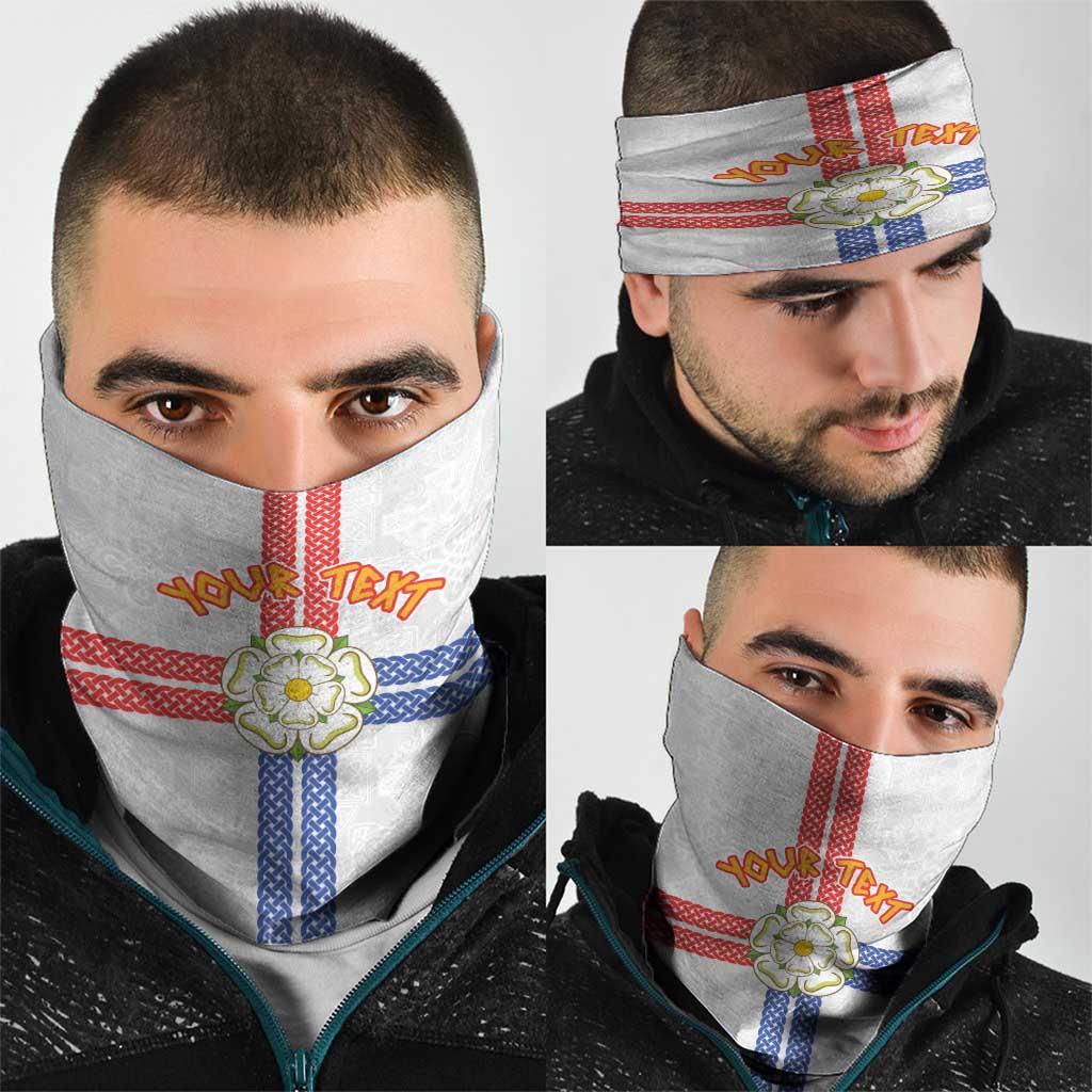 Personalized Yorkshire Celtic Heritage Neck Gaiter Cross Style LT03