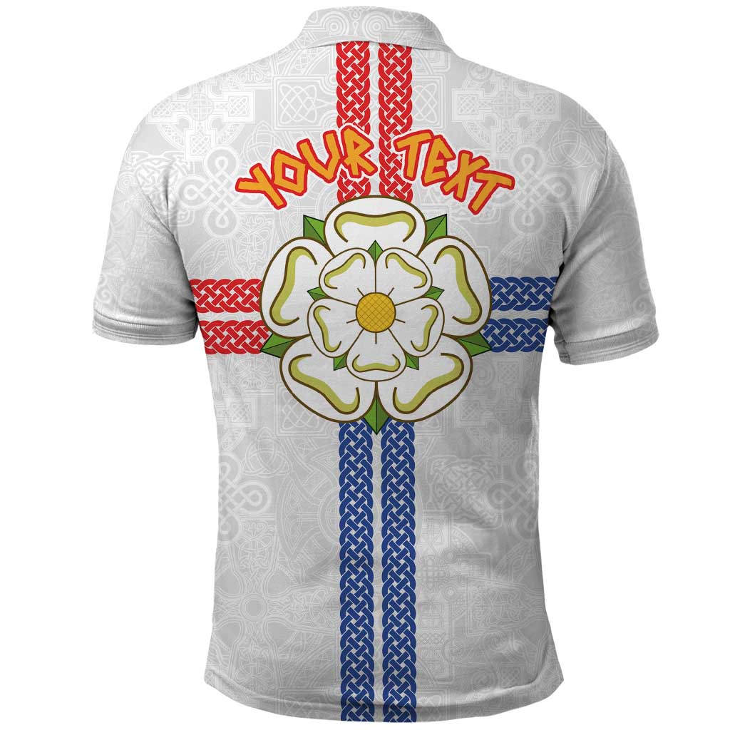 Personalized Yorkshire Celtic Heritage Polo Shirt Cross Style LT03