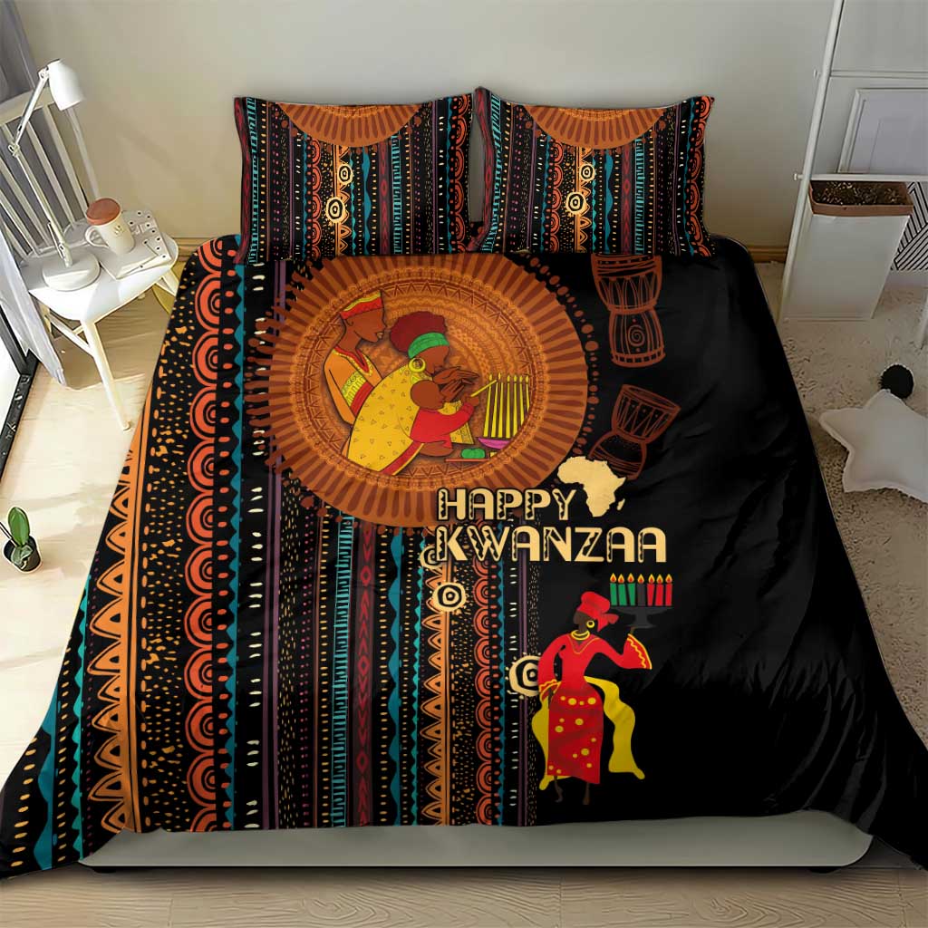 Happy Kwanzaa African Bedding Set - Tribal Pattern LT03