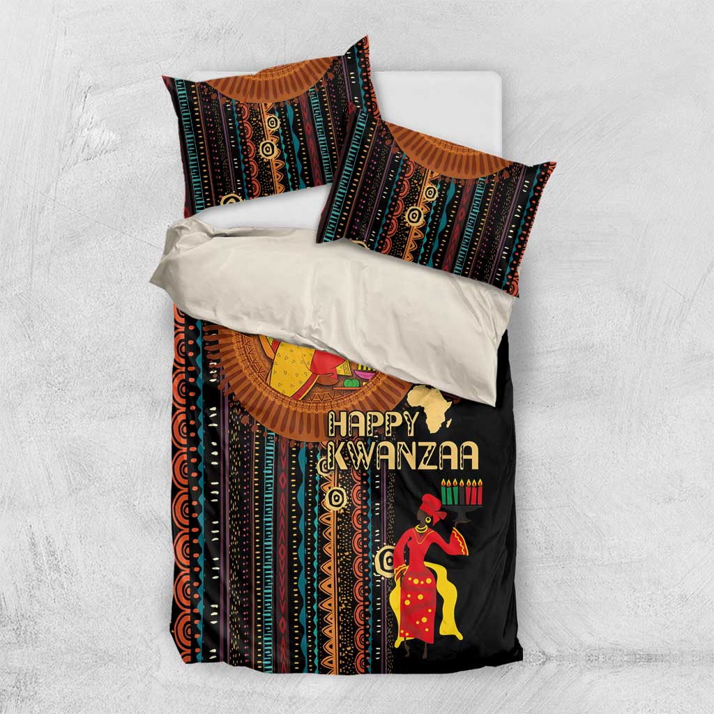 Happy Kwanzaa African Bedding Set - Tribal Pattern LT03
