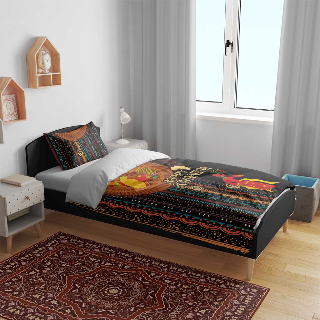 Happy Kwanzaa African Bedding Set - Tribal Pattern LT03