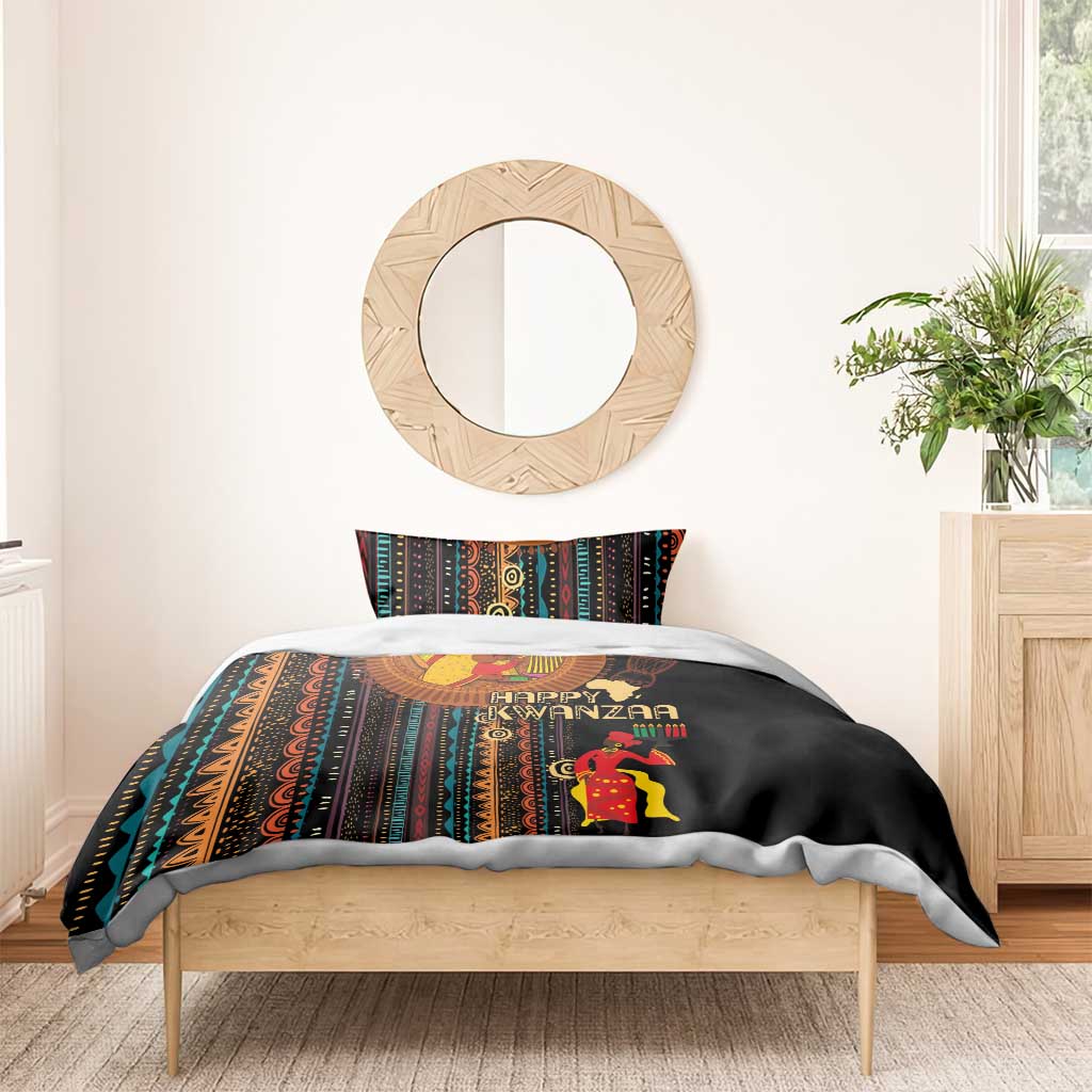 Happy Kwanzaa African Bedding Set - Tribal Pattern LT03