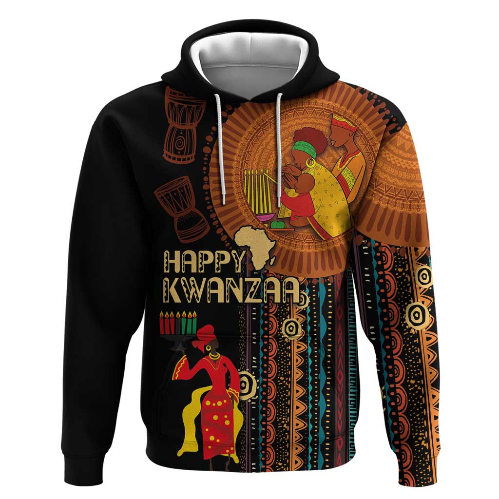 Happy Kwanzaa African Tribal Pattern Hoodie LT03