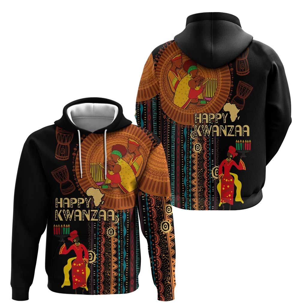 Happy Kwanzaa African Tribal Pattern Hoodie LT03