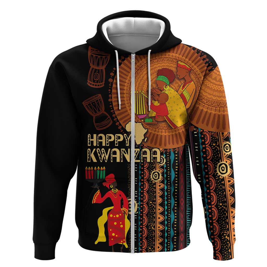 Happy Kwanzaa African Tribal Pattern Hoodie LT03
