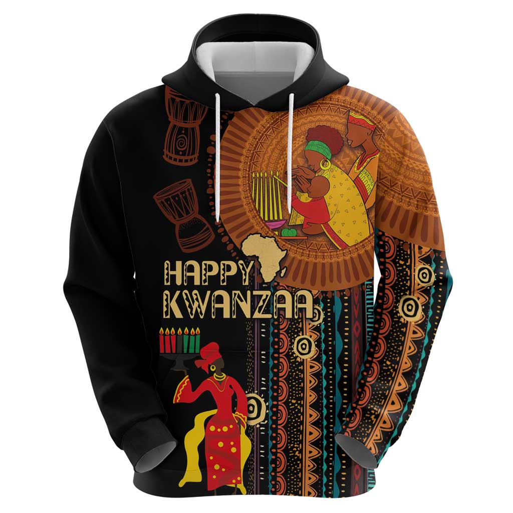 Happy Kwanzaa African Tribal Pattern Hoodie LT03